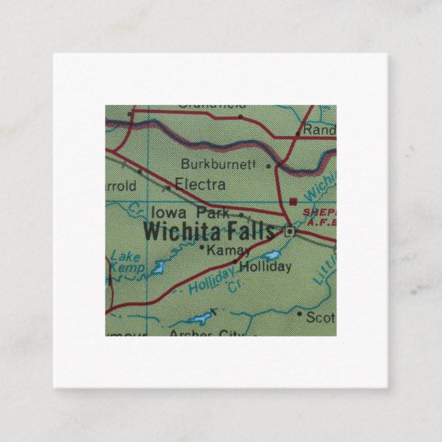 Wichita Falls Hemos movido una nueva tarjeta de di (Anverso)