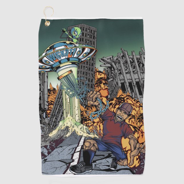 Wick311, toalla de golf de disco, microfibra (Anverso)