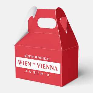 Wien - Cajas de favores personalizados de Viena
