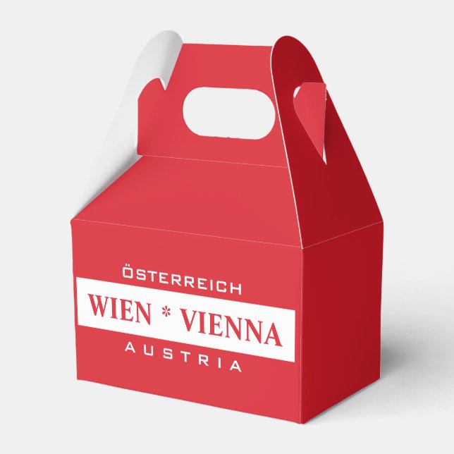 Wien - Cajas de favores personalizados de Viena (Front Side)