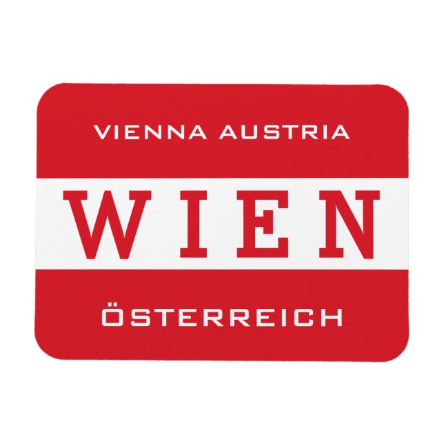 Wien - imán de Viena (Horizontal)