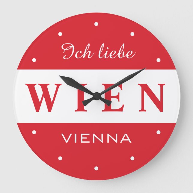 Wien - reloj de pared de Viena (Anverso)