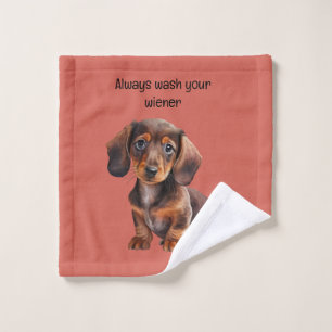 Wiener Dog Wash Cloth