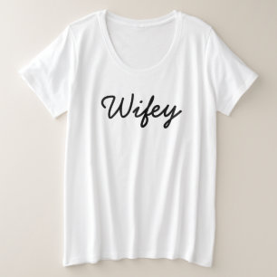 Wifey Black Script White , Regalo para esposa