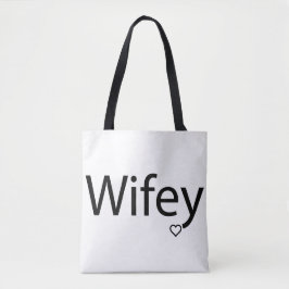 Wifey - Bolsa De Tote Todo-Sobre-Impresión Persona