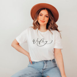 Wifey Cute Script Camisa Nueva