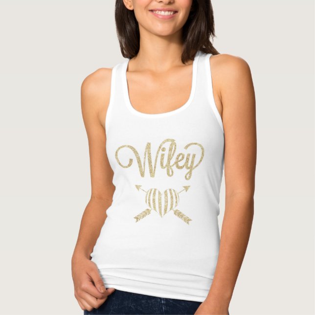 Wifey Heart Tank Top (Anverso)