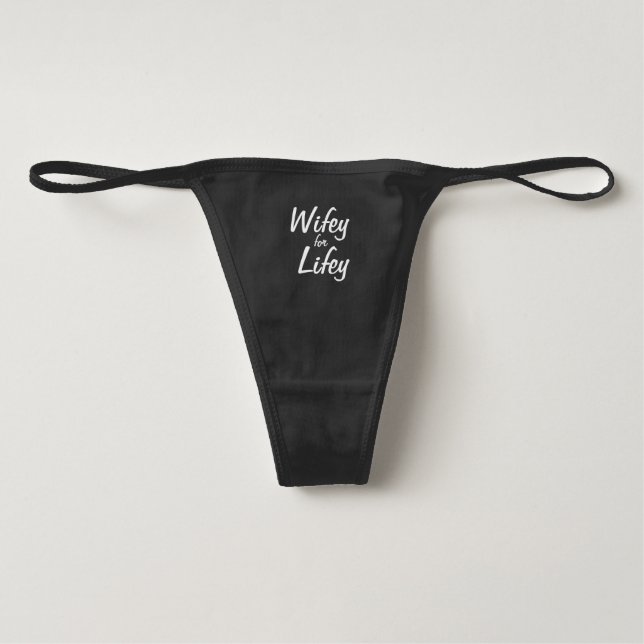 Wifey para Lifey Thong (Anverso)