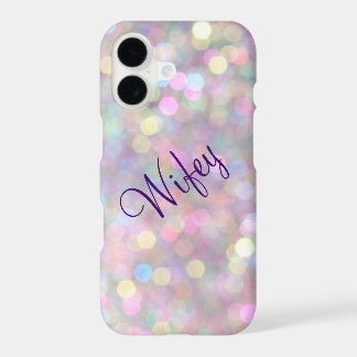 Wifey Sparkly y Funda colorido para iPhone 7