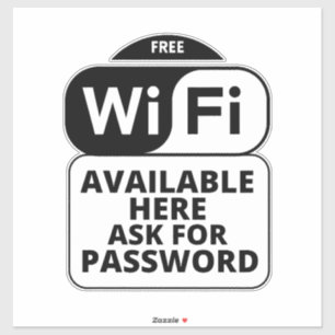 Wifi Business, Pegatina wifi gratuito