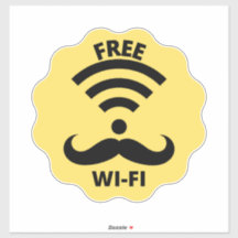 Wifi Business, Pegatina wifi gratuito
