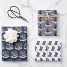 Wilbur de metal en hojas de papel de envolvimiento