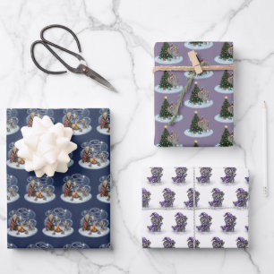 Wilbur de metal en hojas de papel de envolvimiento