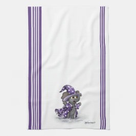 Wilbur metálico en toalla de cocina de invierno