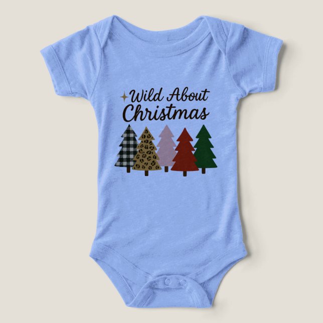 Wild about Christmas baby one piece infant (Diseño delantero )