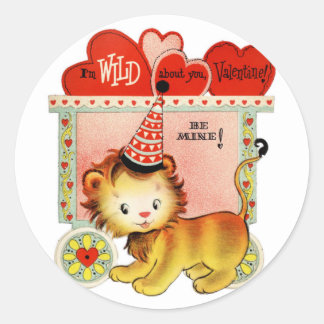 Wild About You | Valentine | Pegatinas redondos