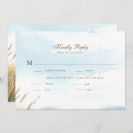 Wild Beach Fence Ocean Grass Art Boda Meal RSVP