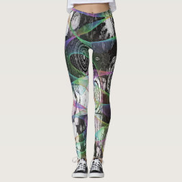 Wild Mandela Abstract Designer Leggings