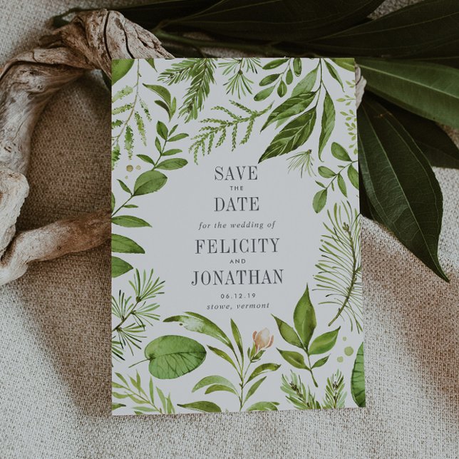 Wild Meadow | Boda botánica Guardar la tarjeta de  (Subido por el creador)