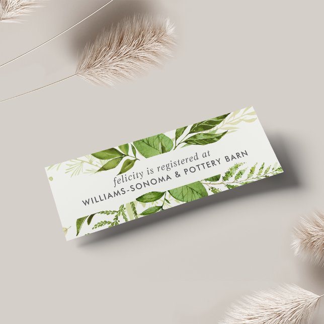 Wild Meadow Bridal Registry Insert Cards | Mini (Subido por el creador)