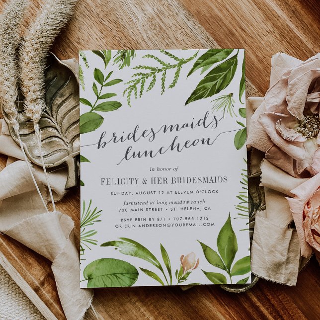 Wild Meadow Bridesmaids Invitación al almuerzo (Subido por el creador)