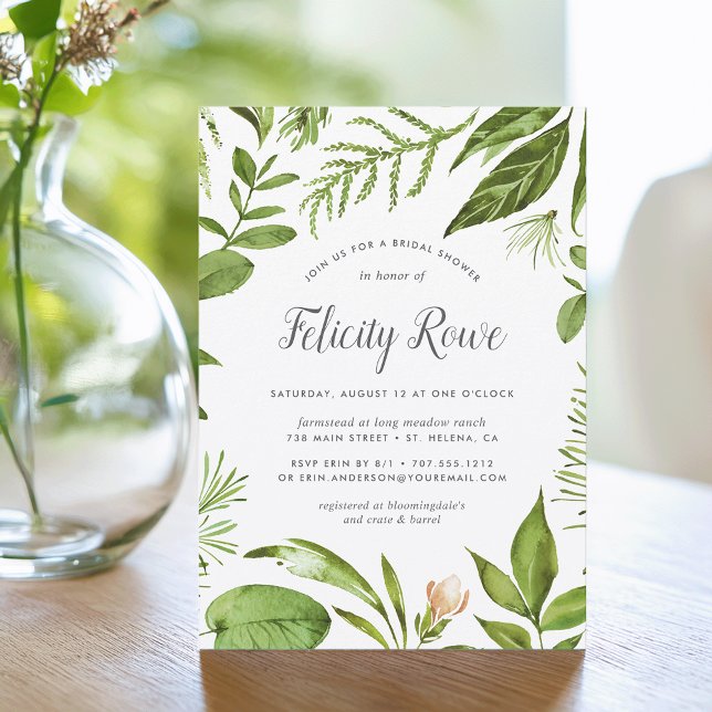 Wild Meadow | Invitación a la ducha nupcial botáni (Subido por el creador)