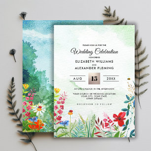 Wild Meadow   Invitaciones a bodas forestales de v