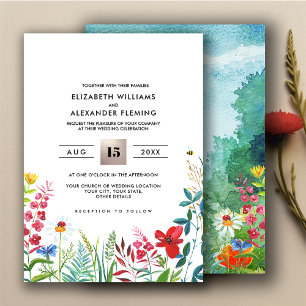 Wild Meadow   Invitaciones a bodas forestales de v