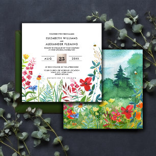 Wild Meadow   Invitaciones a bodas forestales de v