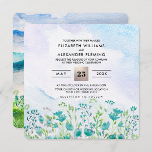 Wild Meadow   Invitaciones a la boda de las montañ