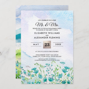 Wild Meadow   Invitaciones a la fiesta de compromi