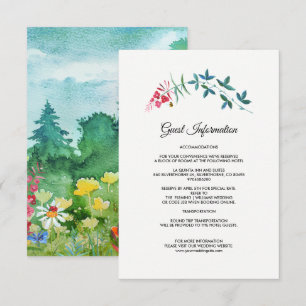 Wild Meadow   Tarjetas de información de Bodas for