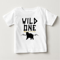 Wild One Bear Arrow Primera Camisa de Cumpleaños