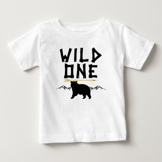 Wild One Bear Arrow Primera Camisa de Cumpleaños (Anverso)