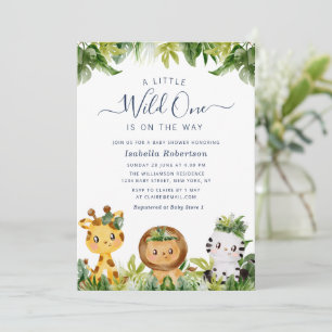 WILD ONE   invitación a la ducha de bebé en la jun