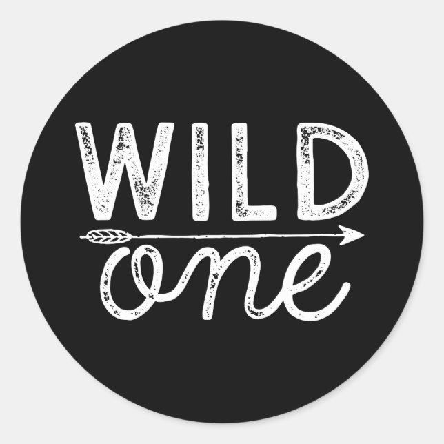 Wild One Pegatina (Anverso)