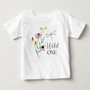 Wild One - Primera camiseta floral de cumpleaños