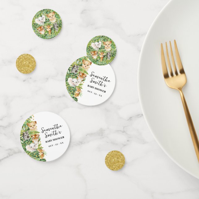 Wild One Safari Animals Baby Shower Confetti (Grupo)