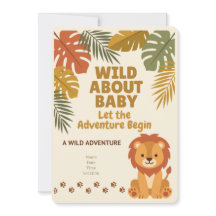Wild One Safari | Invitación para Baby Shower