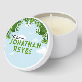 Wild One Safari Jungle Baby Shower Mini Candle