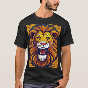 "Wild Roar: Audaz tigre con camiseta impresa"