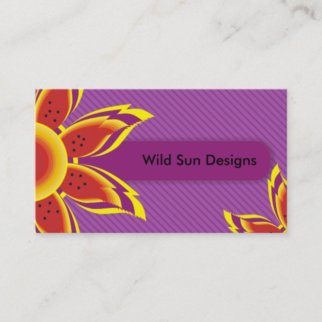 Wild Sun Diseña tarjetas de negocios (Anverso)