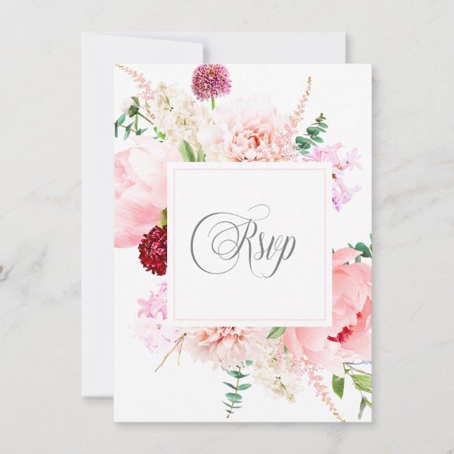 Wild Watercolor Garden RSVP | (Anverso)