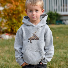 Wild West Bull Rider, Rodeo Guay Cowboy Hoodie