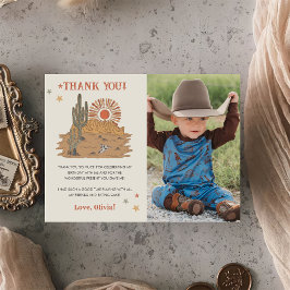 Wild West Cowboy Fiesta de cumpleaños - Tarjeta de