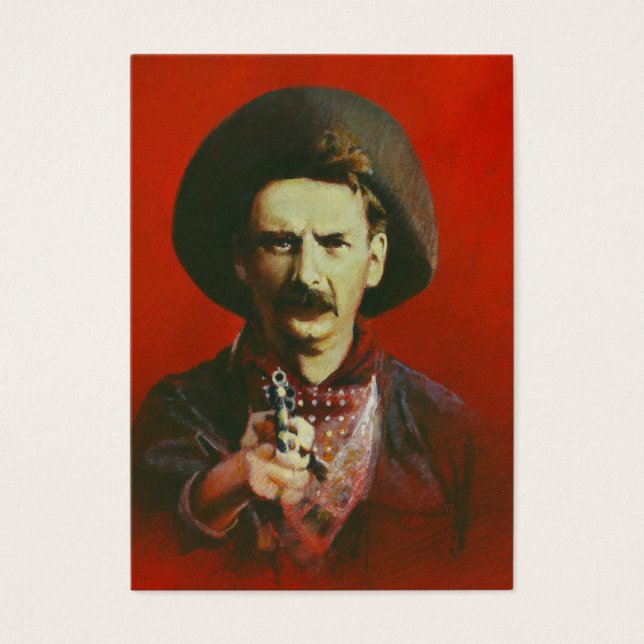 Wild West Outlaw ACEO - Tarjeta de presentación (Frente)