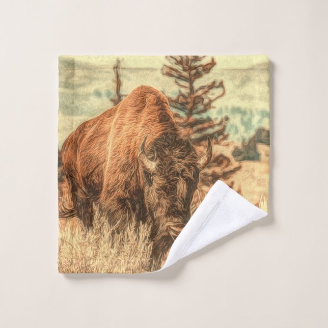 Wild Woodland Bison (Toallita)
