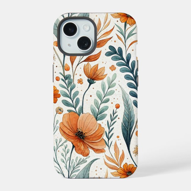 Wildflower Botanical Boho Floral Watercolor (Reverso )