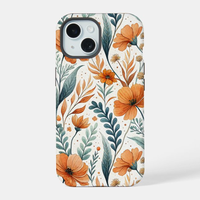 Wildflower Botanical Boho Floral Watercolor (Reverso )