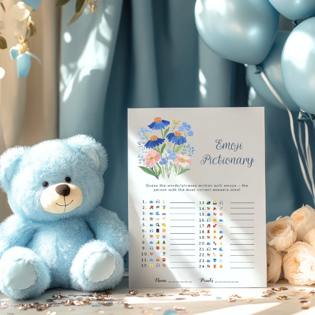 Wildflower Emoji Guess Baby in Bloom Shower Game (Subido por el creador)